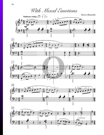 With Mixed Emotions Partitura