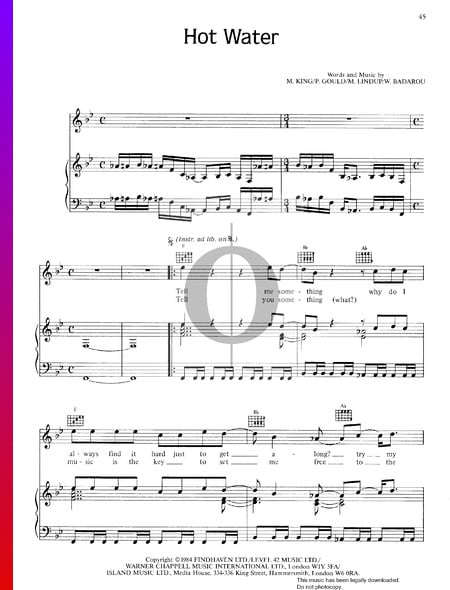 Hot Water Sheet Music