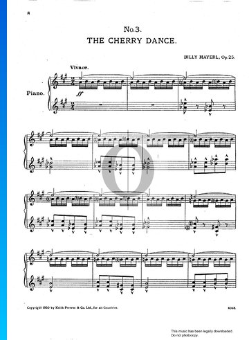 Three Japanese Pictures, Op. 25: No. 3 The Cherry Dance Sheet Music