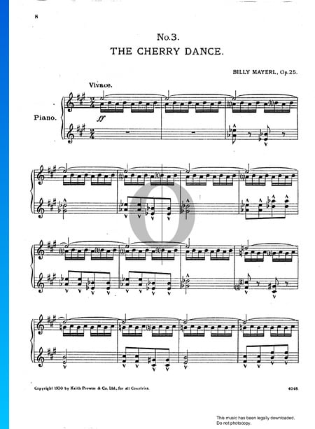 Three Japanese Pictures, Op. 25: No. 3 The Cherry Dance Musik-Noten