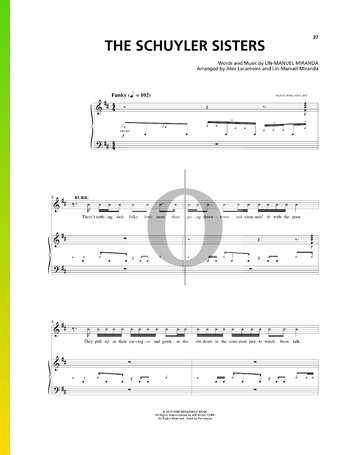 The Schuyler Sisters Sheet Music