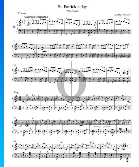 St. Patricks's Day, Op. 107 Nr. 4 Musik-Noten