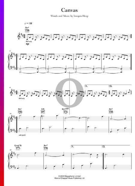 Canvas Sheet Music
