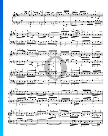 Sinfonia 3, BWV 789 Musik-Noten