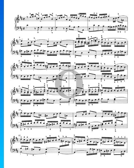Sinfonia 3, BWV 789 Musik-Noten