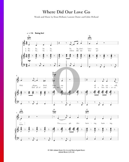 Where Did Our Love Go Musik-Noten