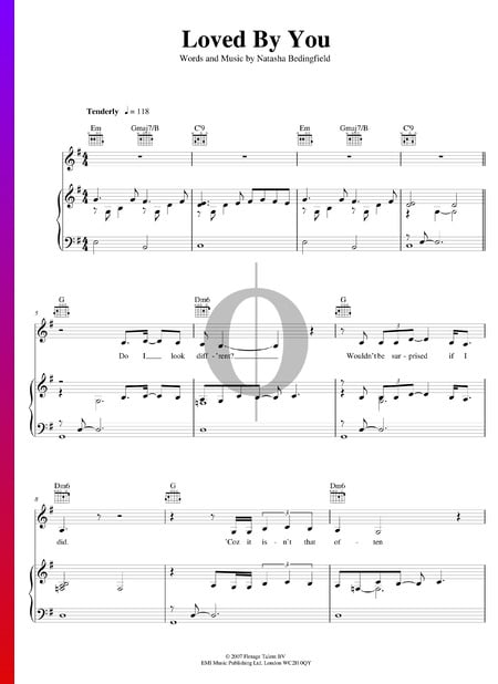 Loved By You Musik-Noten