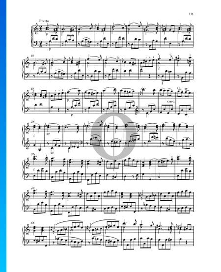 Klaviersonate Nr. 9 a-Moll, KV 310 (300d): 3. Presto