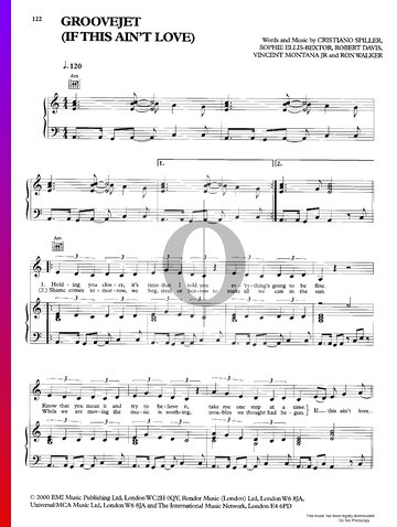 Groovejet (If This Ain't Love) Sheet Music