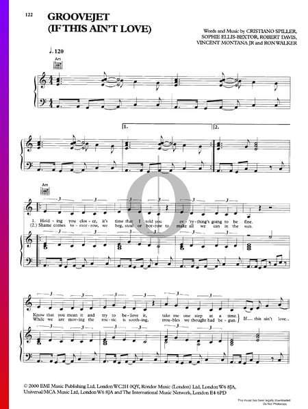 Groovejet (If This Ain't Love) Sheet Music