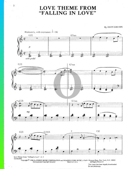 Love Theme (Falling In Love) Musik-Noten