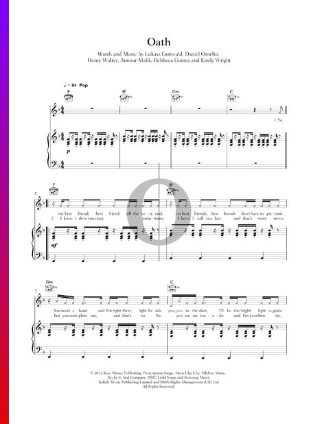 Oath Musik-Noten