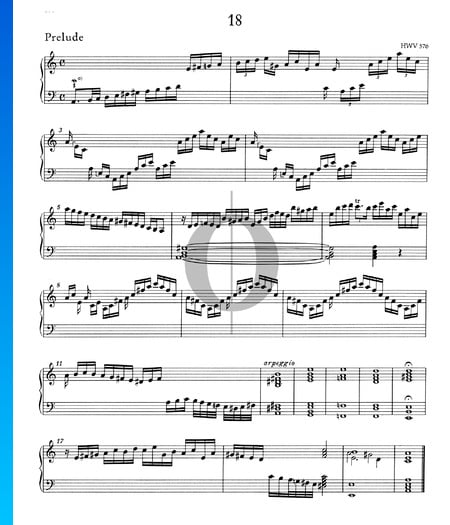 Suite A Minor, HWV 576: 1. Prelude Musik-Noten