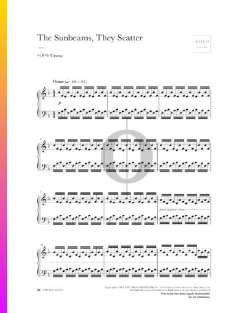 The Sunbeams, They Scatter Sheet Music