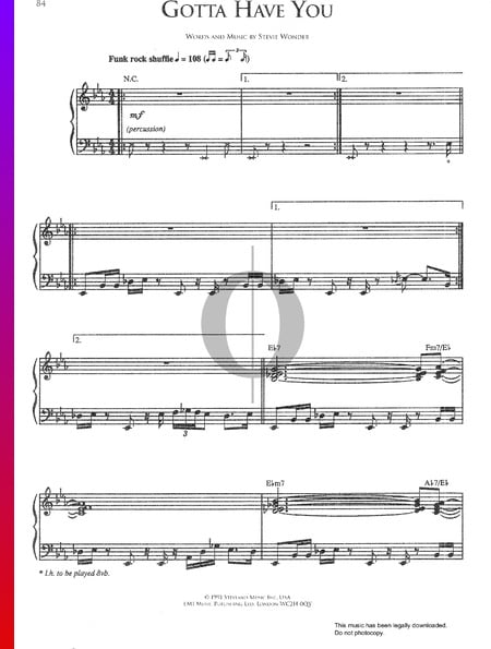 Gotta Have You Sheet Music