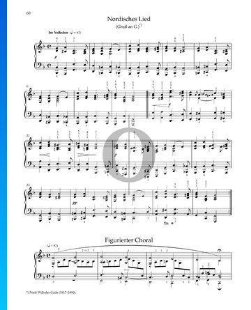 Canción del norte, Op. 68 n.º 41 Partitura