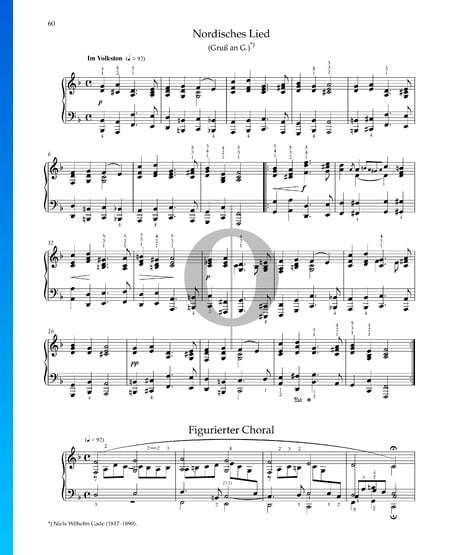 La Chanson Nordique, Op. 68 No. 41 Partition