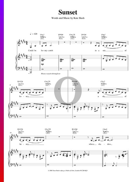 Sunset Sheet Music