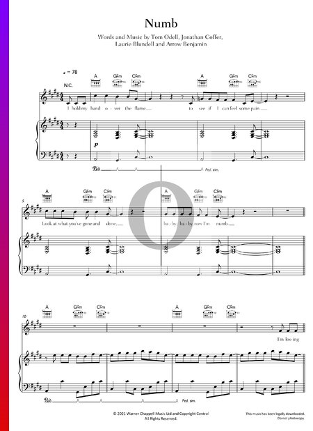 Numb Sheet Music