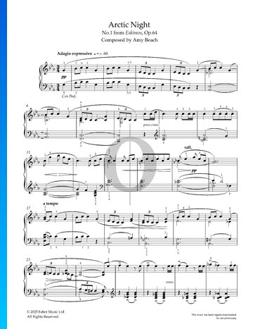 Eskimos, Op. 64 No. 1: Arctic Night Partitura