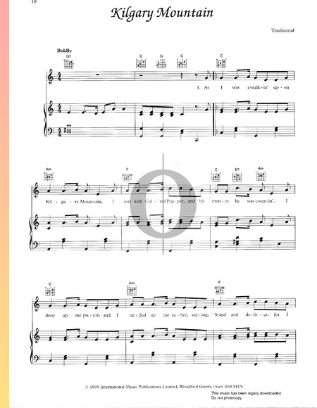 Kilgary Mountain Musik-Noten