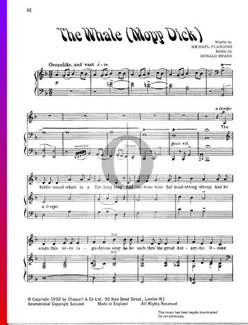 The Whale (Mopy Dick) Sheet Music