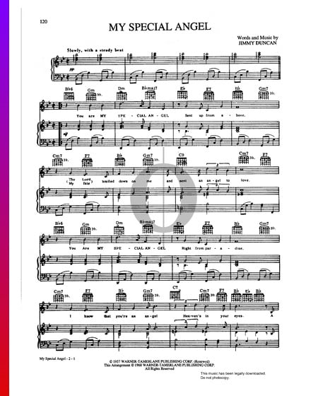 My Special Angel Partitura
