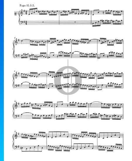 Fuga 10 en mi menor, BWV 855