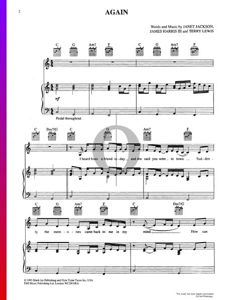 Again Sheet Music