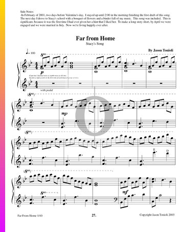 Far From Home (Stacy's Song) Partitura