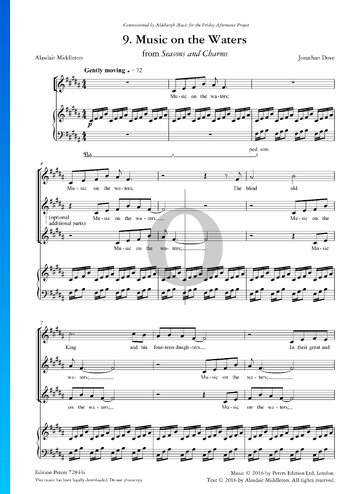 Music On The Waters Sheet Music