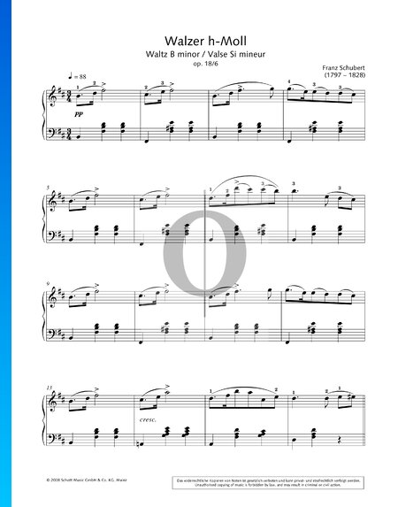 Waltz in B Minor, Op. 18 No. 6