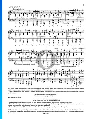 Präludium, Choral und Fuge, FWV 21: Choral Musik-Noten