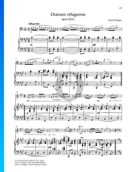 Chanson villageoise, Op. 62 Nr. 2