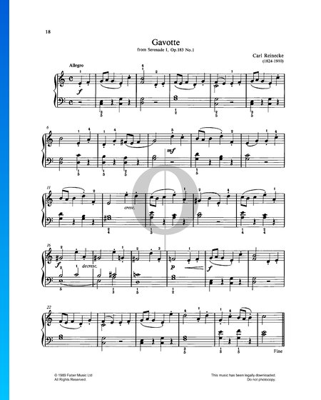 Serenate, Op. 183 No. 1: Gavotte