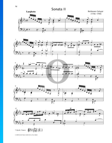 Sonata in C Minor, No. 2 Partitura