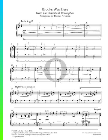 Brooks Was Here Sheet Music