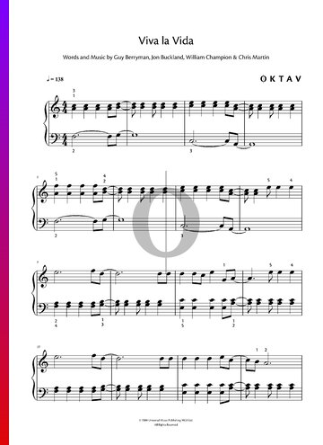 Viva la Vida Musik-Noten