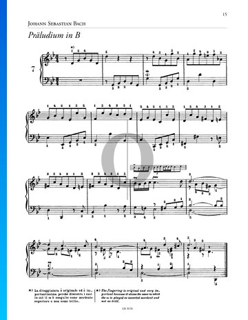 Prelude G Minor, BWV 930 Spartito