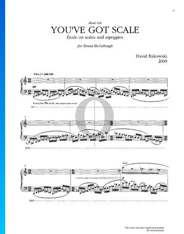 Études Book III: You've got scale Spartito