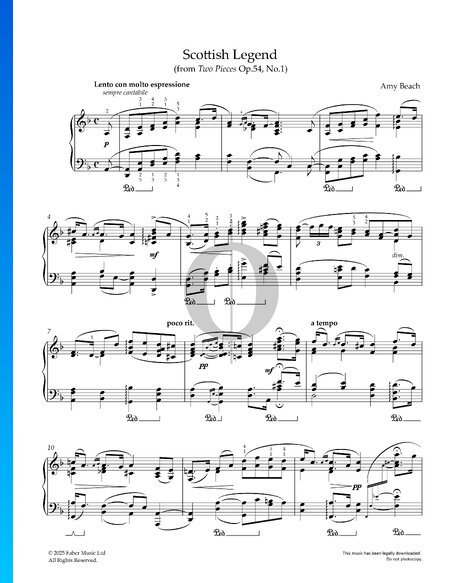 Two Pieces Op.54, No.1 Scottish Legend