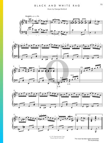 Black And White Rag Sheet Music