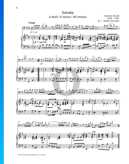 Sonata in E Minor, RV 40
