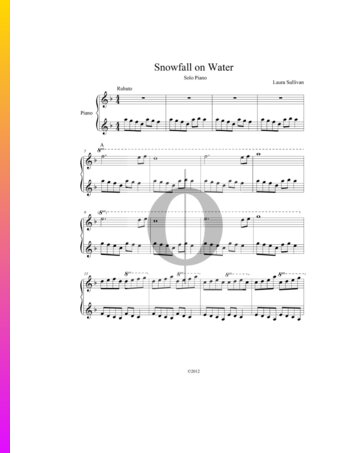 Snowfall On Water Sheet Music