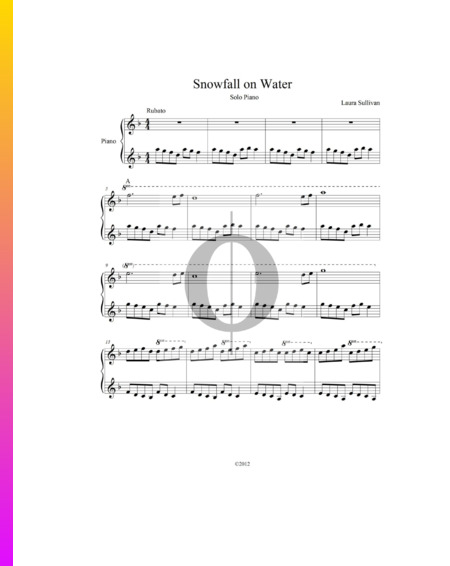 Snowfall On Water Musik-Noten