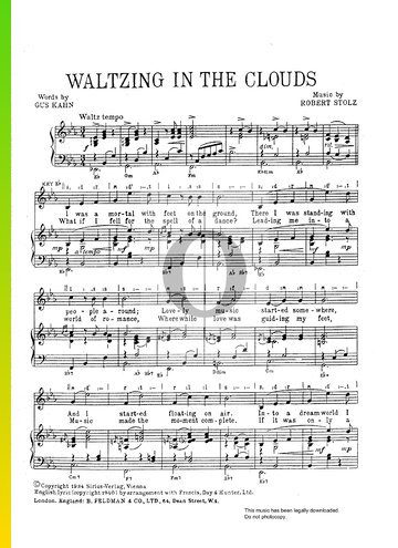Waltzing In The Clouds Spartito