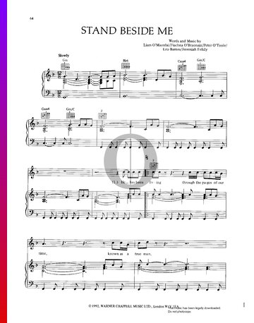 Stand Beside Me Sheet Music
