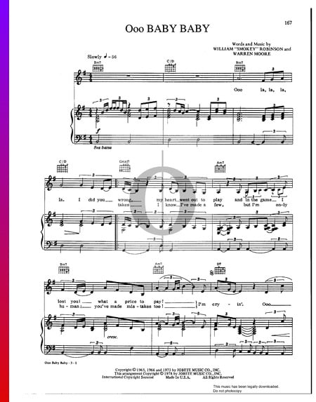 Ooo Baby Baby Sheet Music