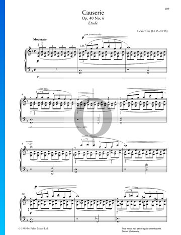 Causerie, Op. 40 No. 6 Sheet Music