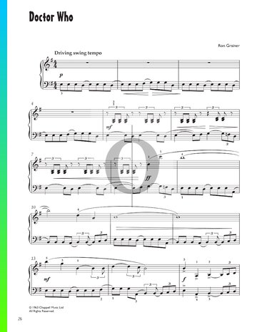 Doctor Who Theme Sheet Music